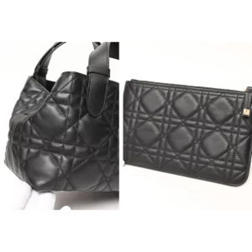 Dior Toujours Macro Cannage Calfskin Black Bag - Picture 5 of 6